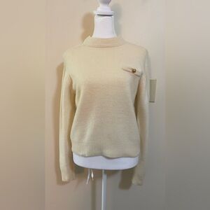 Distinction Vintage Women’s Lambswool Angora Blend Sweater Pullover Size M.